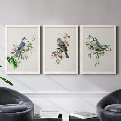 " Spring Song Blue Bird " 3 - Pieces