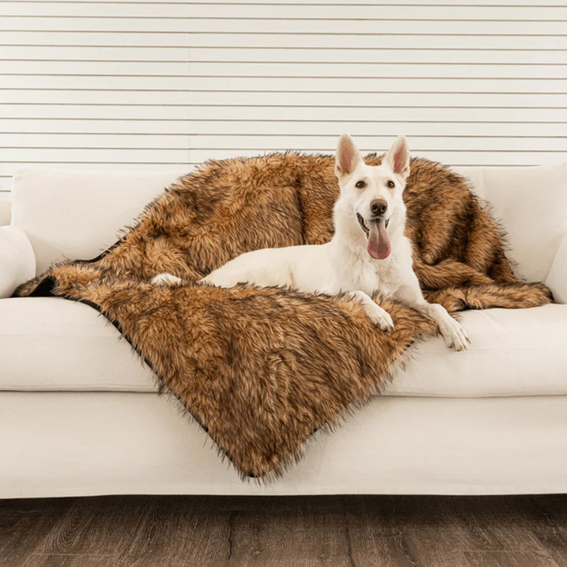 PupProtector Waterproof Throw Blanket, 60" x 50", Sable Tan