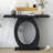 Sleek Design Egg-Shaped Base Console Table-1831895603