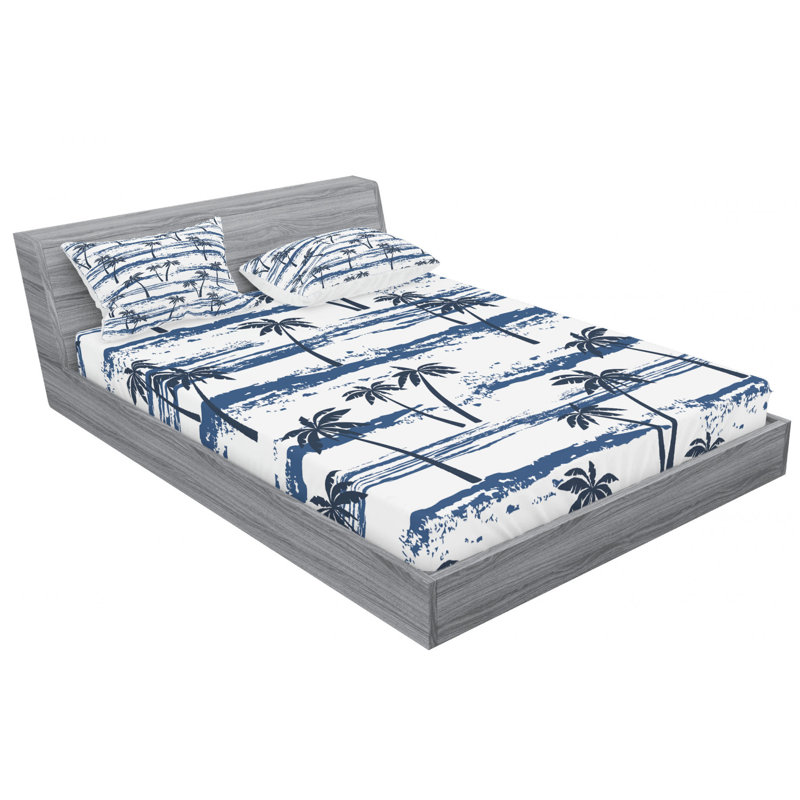 Microfiber Sheet Set, Queen Sheet Set with Fitted Sheet