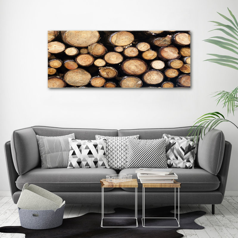 Logs Of Wood - No Frame Print on Canvas