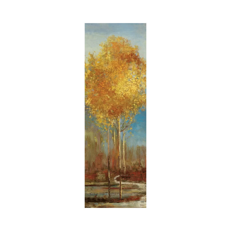 Ginkgo Tree I - Wrapped Canvas Panoramic Painting, 121.92 cm H x 40.64 cm W x 3.175 cm D