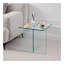 Tempered Clear Glass Sidetable, Small Tea Table, Night Stand Tempered Glass-1612675845