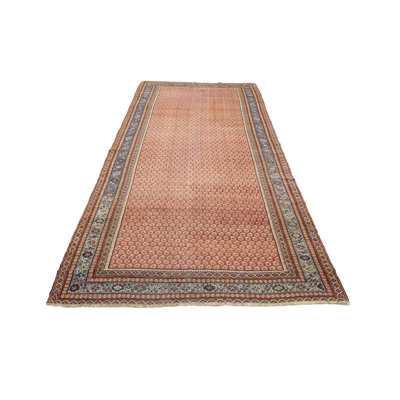 Tapis oriental rouge 6 x 14 po Mamed