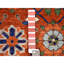 Tapis oriental noué à la main de 9 po x 9 po x 13 po x 6 po orange tissé dense en laine tissée dense, tissé dense à la main 864F68A4E2BC48B08029EE8885BE24B8