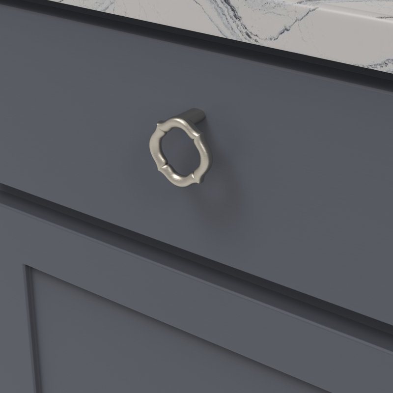 Trellis Collection Pendant Pull - 2 " Diameter Cabinet Pull - Traditional Hardware for Drawers & Cabinets, Satin Nickel