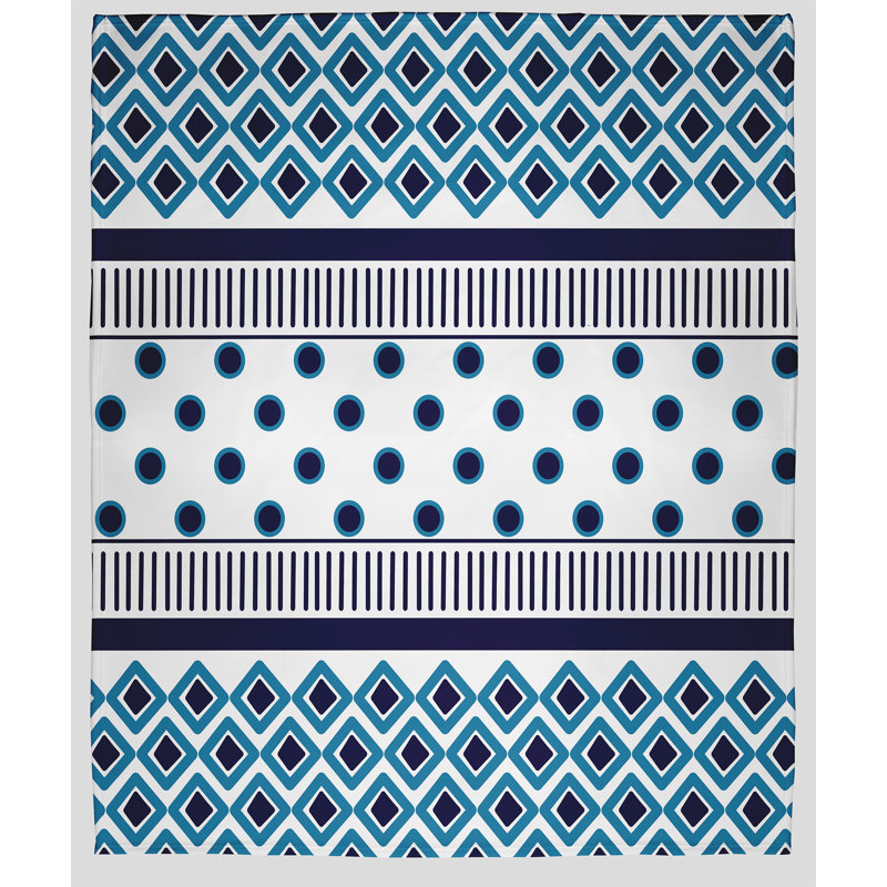 Jeté polaire haut de gamme, L 30 po x L 40 po, Bleu, 1.75