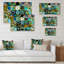 «Colorful Colorful Green and Turquoise Element», reproduction sur toile tendue-974245037