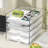 4-Tier Paper Organizer For Desk, Stackable Desk Organizer Paper Tray, Desk Accessories & Workspace Organizers,Clear