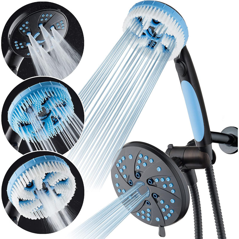Aquassage By Aquacare Dual Shower Head 2.5 GPM GPM, Oil Rubbed Bronze