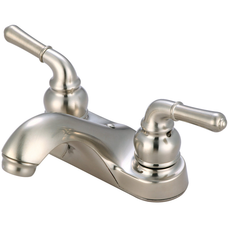 Robinet de salle de bain standard central à, Nickel brossé en dépôt physique en phase vapeur