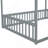 Canopy Frame Floor Bed With Fence, Guardrails-1149976057-1149976060