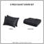 Ensembles de literie noirs antimicrobiens, jacquard en polyester pour maison moderne