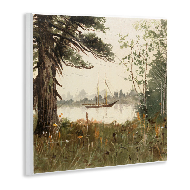 Plaque murale «Boating View Through Trees», design par Lula Bijoux & co.