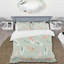 Ensemble de housse de couette rose, vert, bohémien et plumes II - Boho-109144392