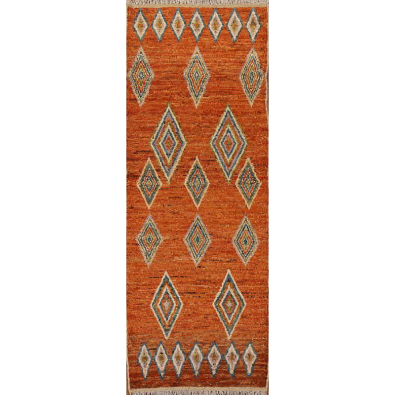 Tapis orange unique 3 pi 2 po x 9 pi 7 po New Age