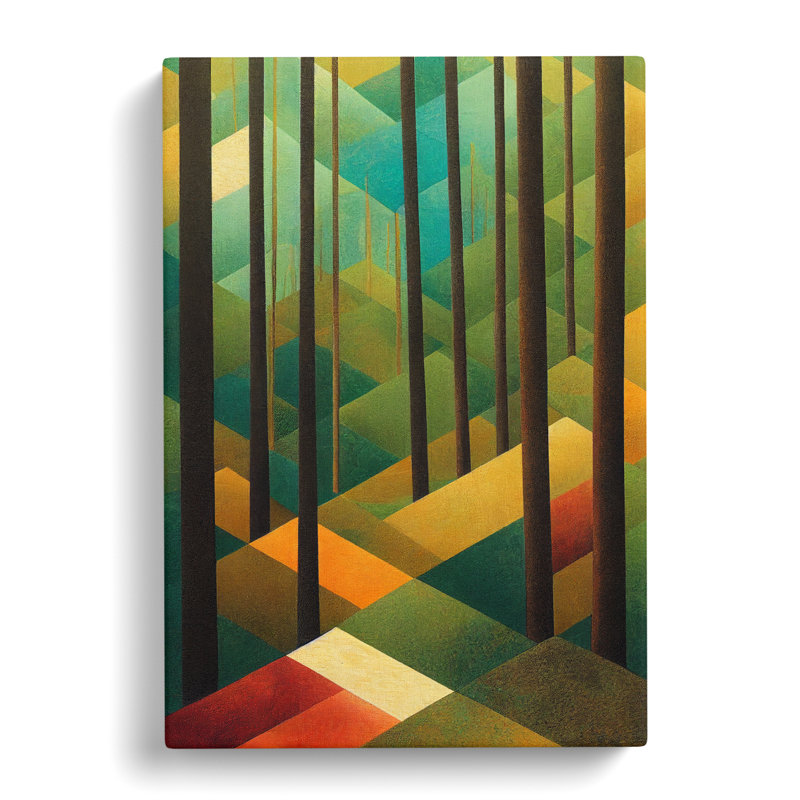 Forest Patchwork Vol.2 - Wrapped Canvas, 76cm H x 50cm W x 3cm D