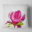 Fleur de magnolia rose pleine fleur - coussin à imprimé floral-30743809-30743813