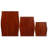 Rosalind Wheeler Stackable Side Tables 3 Pcs Solid Wood Mahogany-518596771