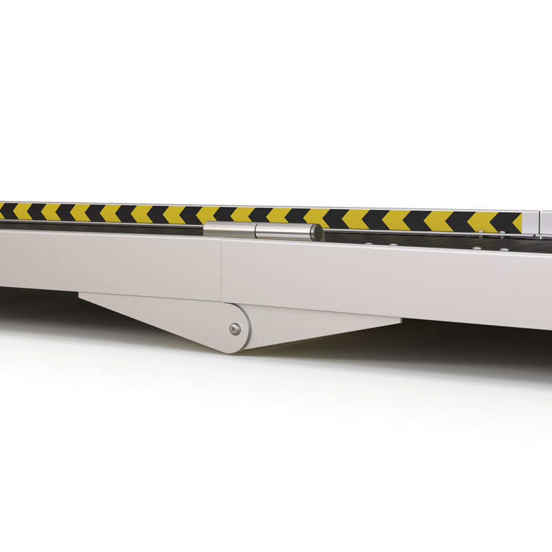 HomCom Metal Foldable Threshold Ramp, 2" H x 120" W x 29" D