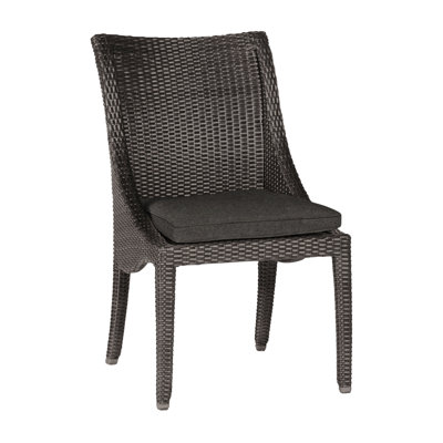 Athena Woven Side Chair - Black Walnut