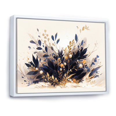 «Blue Gold Herbs Garden I» sur toile