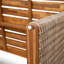 Outdoor Dining Table With Slatted Tabletop, Patio Table-782162823