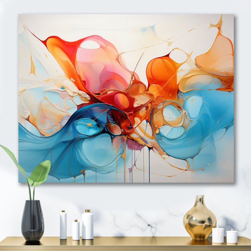 Collage symphonie III sur toile, Toile tendue, H 30 po x l 40 po x P 1,5 po