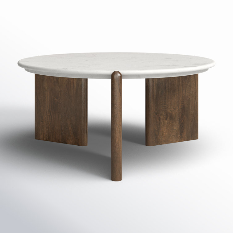 Brecken Genuine Marble Single Coffee Table