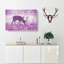 A Grazing Stag in Abstract - Wrapped Canvas-55368454