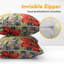 Housses pour oreillers décoratifs d'extérieur à fleurs printanières 2 housses de coussin à motif floral pour papillons