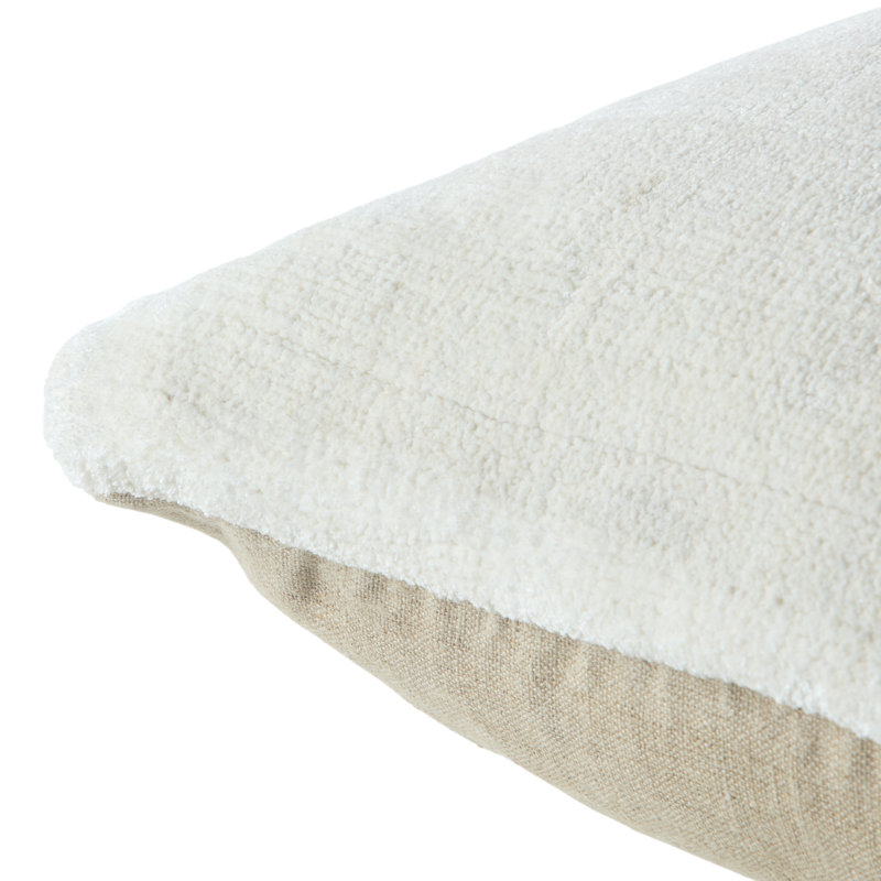 Jaipur Living Illumine Handmade Pillow, Pillow Cover Only - No Insert, Ivory, Square 24"