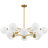  12-Light Dimmable Modern Globe Sputnik Chandelier in Gold-537583913-538134918