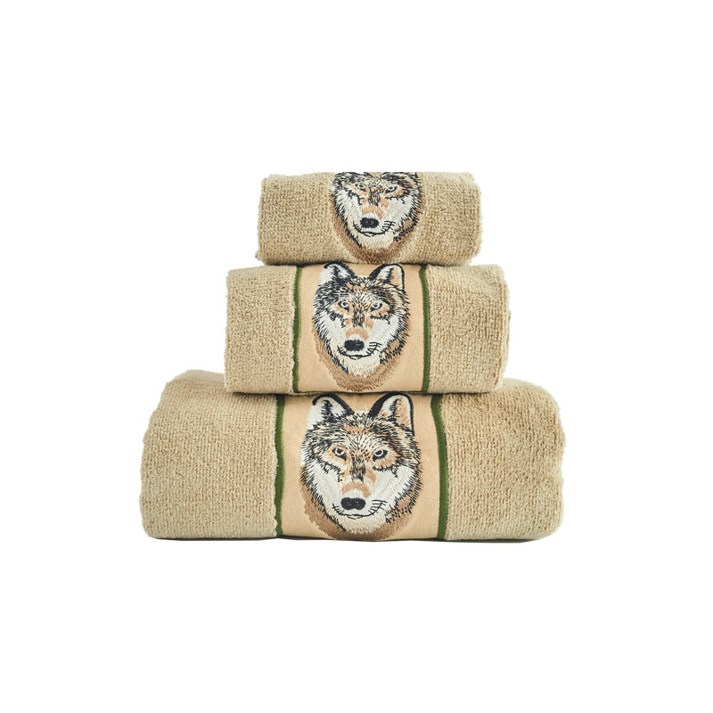 Ensemble de serviettes 3 pièces brodées Marina Luxury Home Decor Premium Luxury