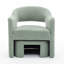 Fauteuil demi-tonneau avec repose-pieds-103605162