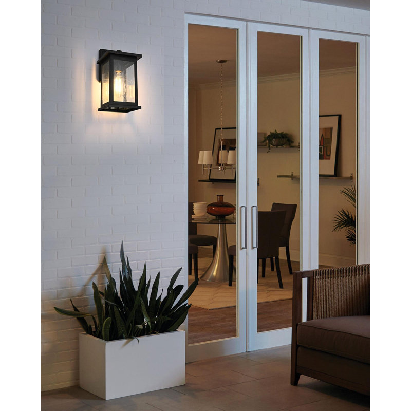 Preciado 6 Inch Outdoor Wall Sconce in Black