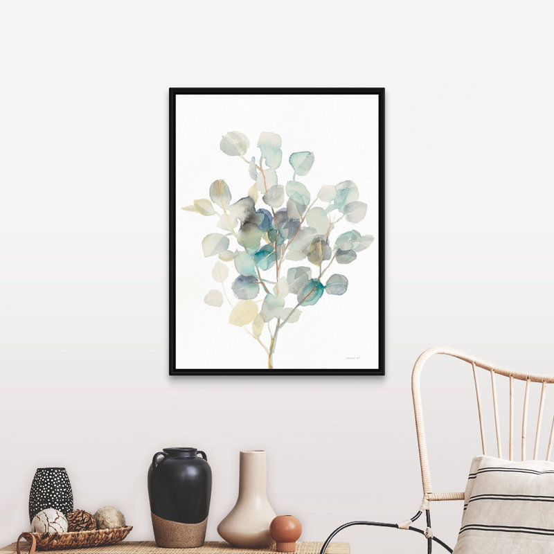 Reproduction d'art sur toile, Cadre flottant noir, H 42 po x l 32 po x P 1,75 po