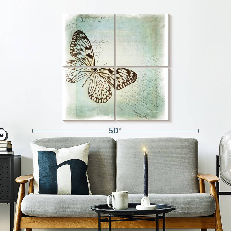 Brampt papillon flottant I, H 32 po x l 32 po