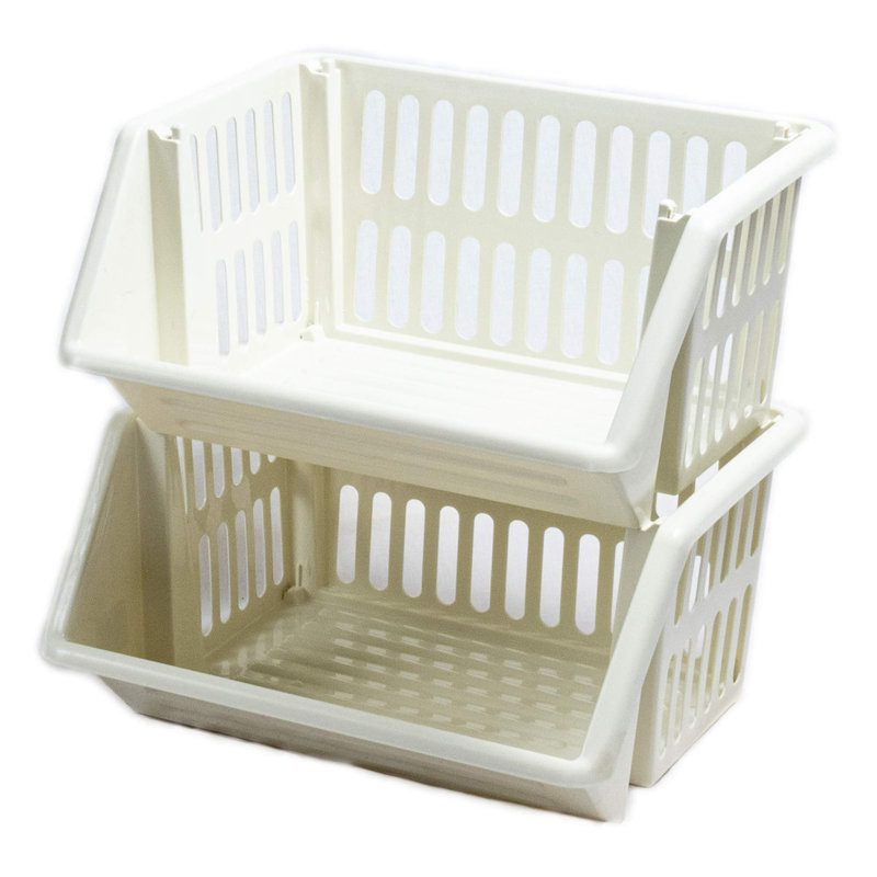 Finch Plastic Cabinet Shelving Rack, Beige
