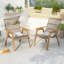 Ensemble de chaises longues en bois d'acacia de qualité supérieure pour la détente en plein air
