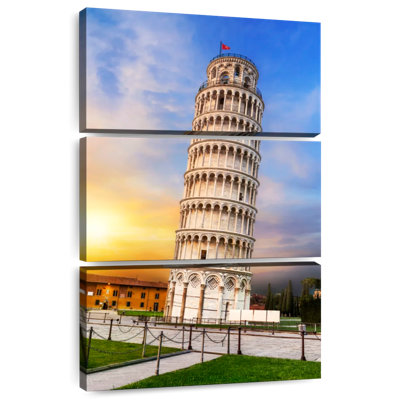 Lilie Tower Of Pisa At Sunset