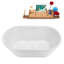 1369.1mm x 744.2mm Freestanding Soaking Acrylic Bathtub-1801142206
