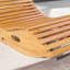 Chaise berçante d'extérieur en bois massif Asharie