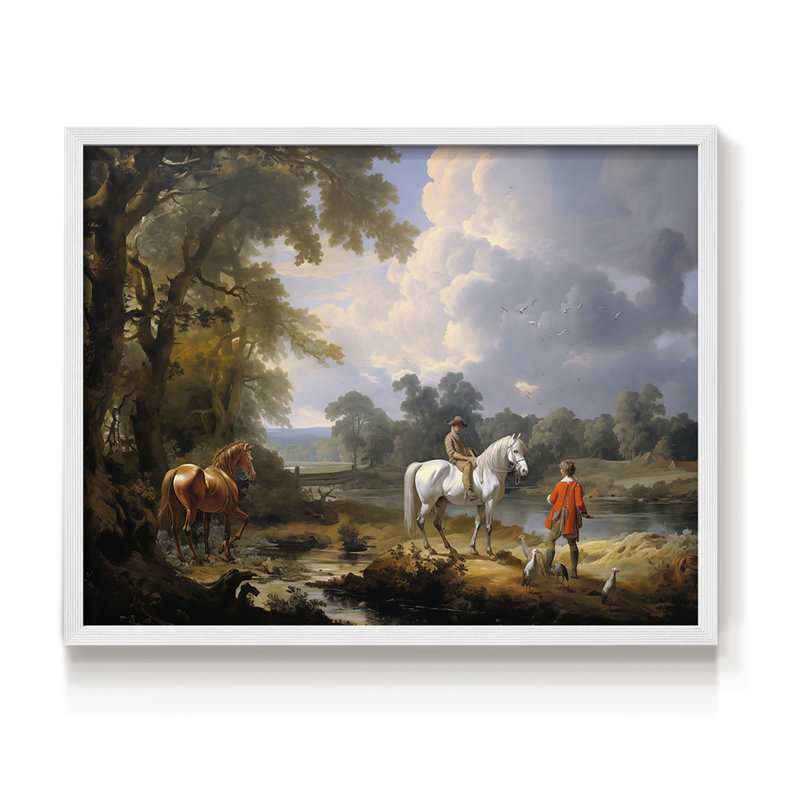 Faune, série XX, reproduction encadrée, H 16 po x l 20 po, Blanc