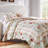 Greenland Home Fashions Antique Rose Blue 3-Piece Queen Size Quilt Set, 90x90 Inch-17829497-85651661
