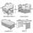 5-Piece PE Wicker L-Shaped Garden Furniture Set with 2 Extendable Side Tables
