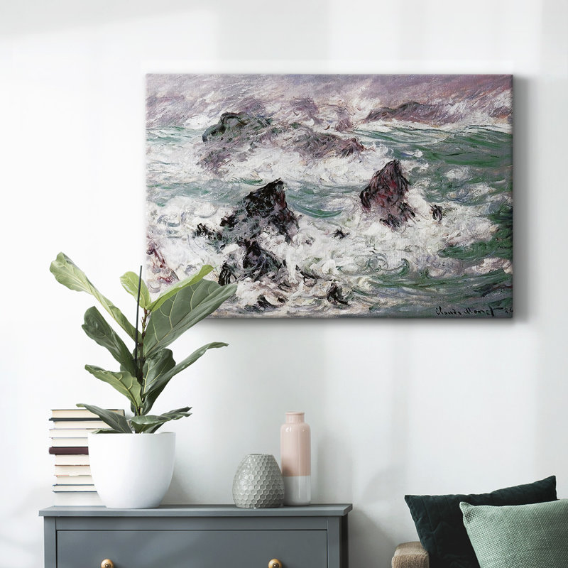 Tempête à la belle-toile tendue avec châssis, H 40 po x l 60 po