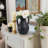 Kenith Handmade Terracotta Decorative Vase with Handle – Artisan Pottery Accent Vessel with Rustic Charm - Black-117574212