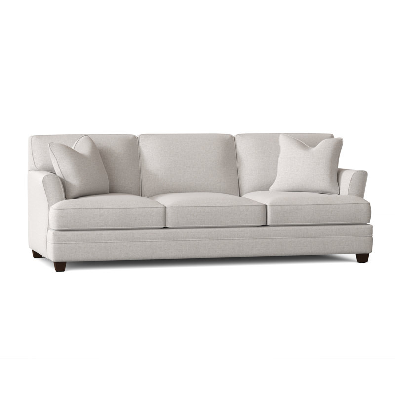 Harriss Upholstered 91'' Sofa, Drusky Ivory Sustain® Basketweave