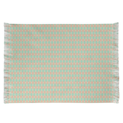 Tapis bleu/beige diamants Mcguigan